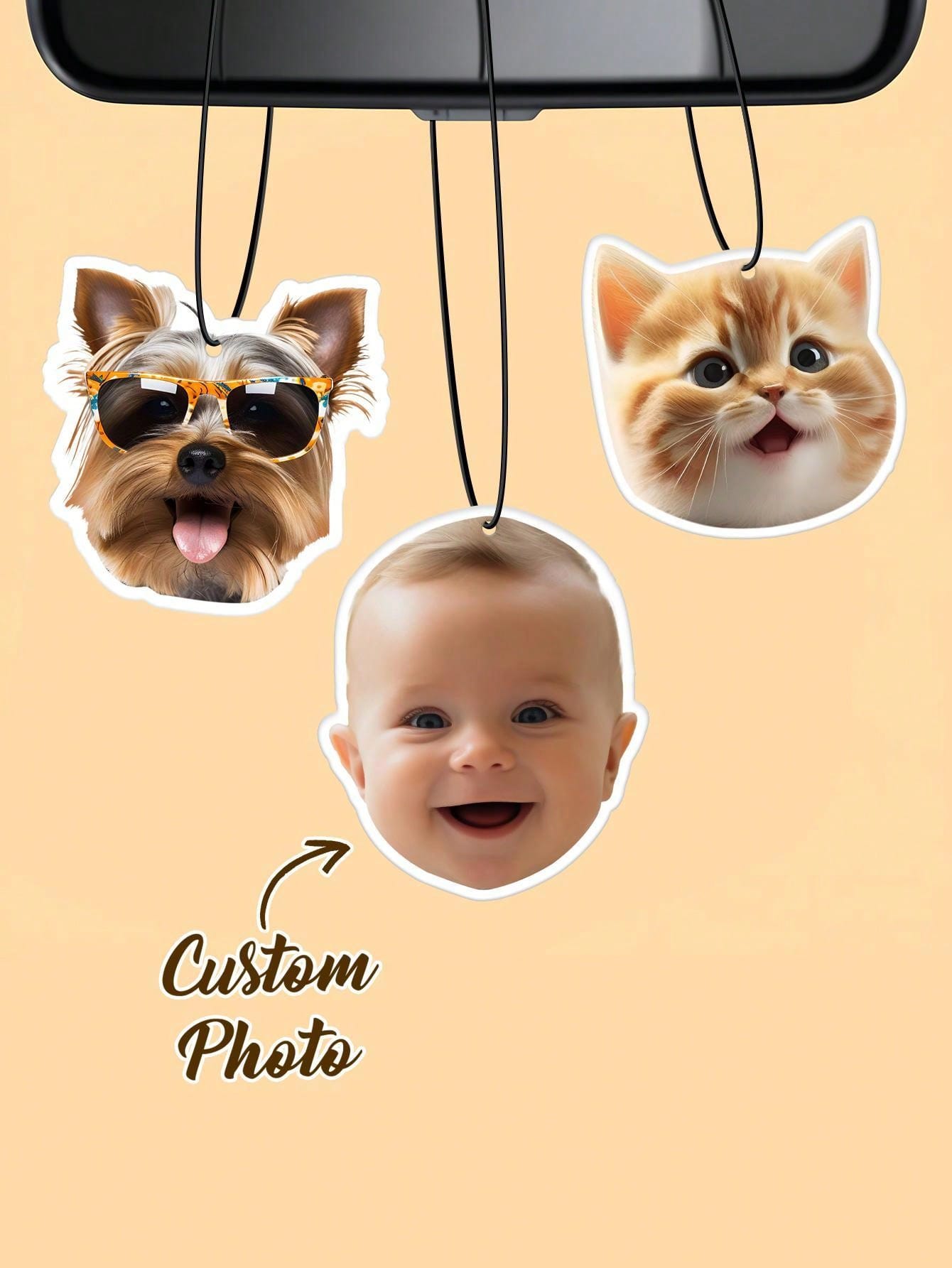Car Accessories Walmart - Pengharum Mobil Foto Kustom Dua Sisi,
