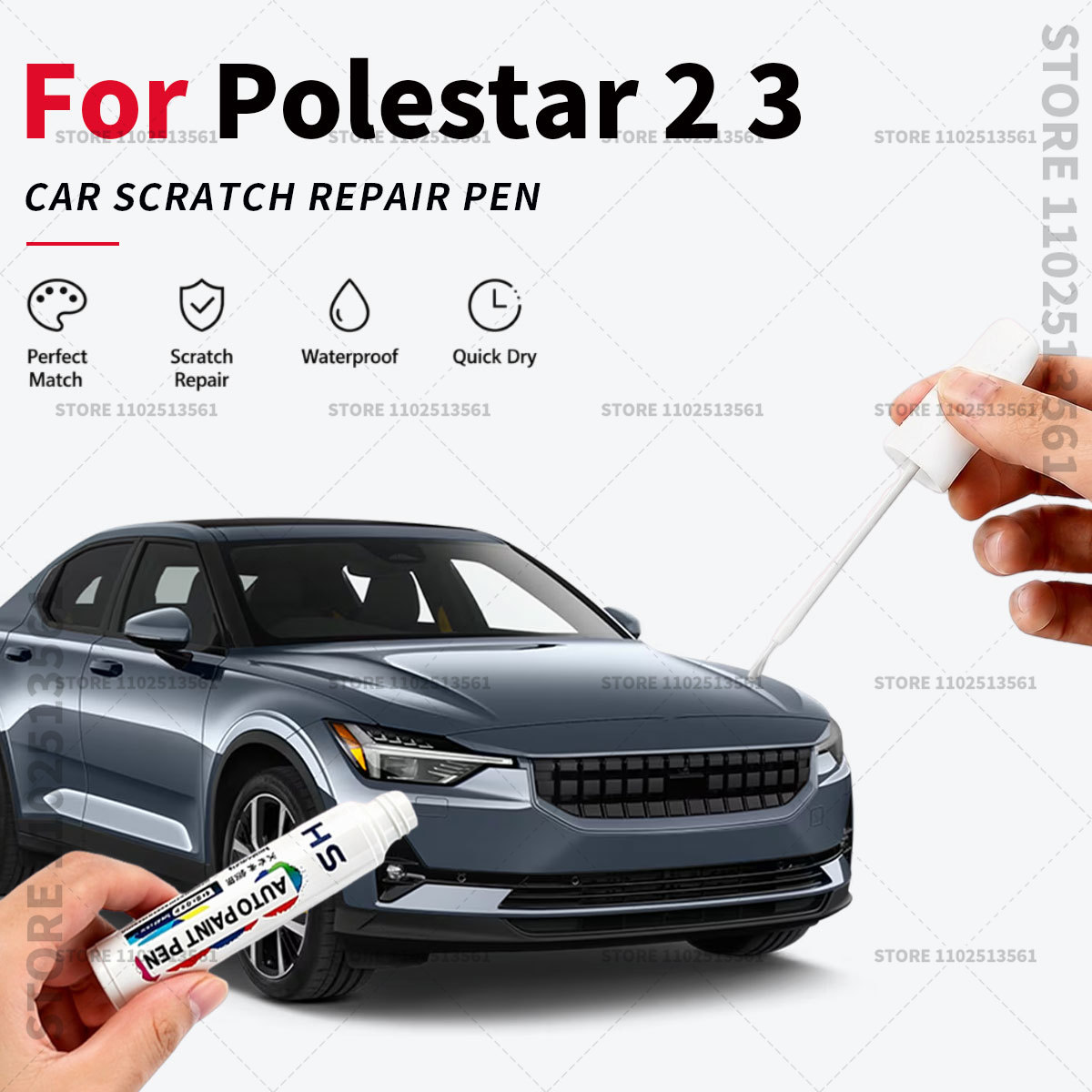 Car Scratch Remover Pen - Pena Cat Sentuh Mobil Penghilang Goresan
