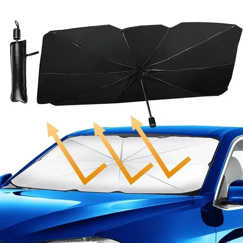 Windshield Sun Shade - 1 Buah Payung Pelindung Matahari Mobil,