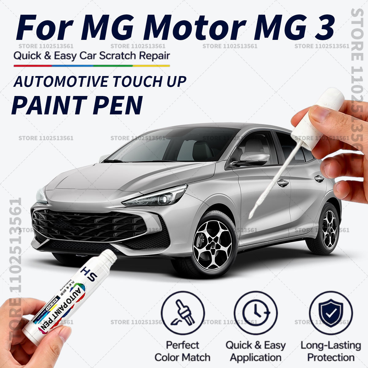 Car Scratch Remover Pen - Untuk MG Motor MG 3 Tahun