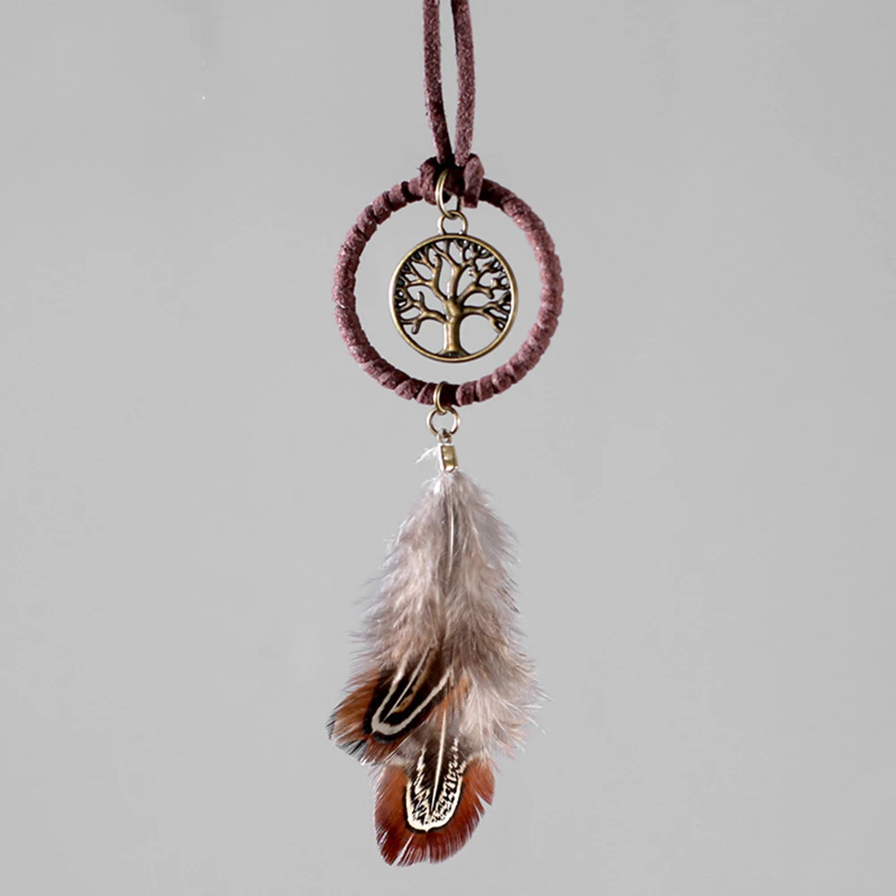 Car Accessories Evil Eye - Ornamen Gantungan Mobil Dream Catcher Bulu