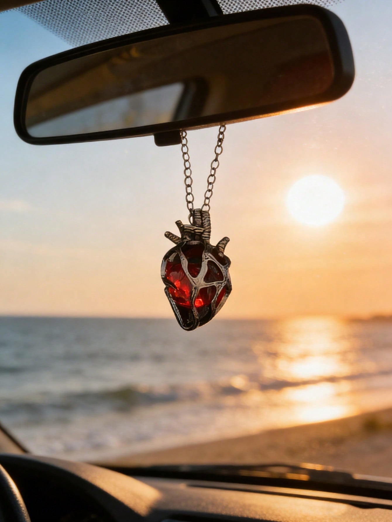 Liontin Mobil Bentuk Hati Anat - Car Accessories Evil Eye ulasan dan harga