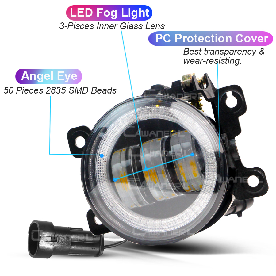 Lampu kabut LED mobil, 2 X dap - Car Accessories Xcent ulasan dan harga