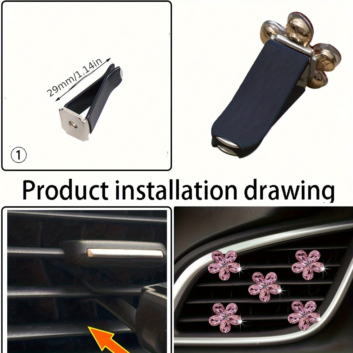 5 Buah Klip Ventilasi Udara Mo - Car Accessories Evil Eye ulasan dan harga