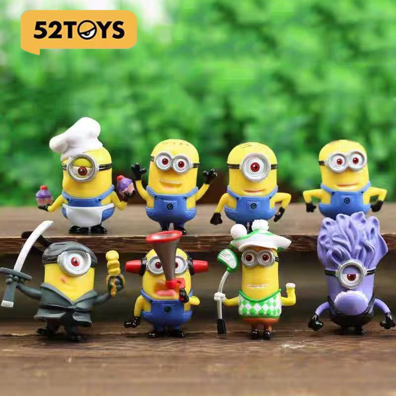 8 Buah/1Set 52TOYS Minion Kart - Car Accessories Walmart ulasan dan harga