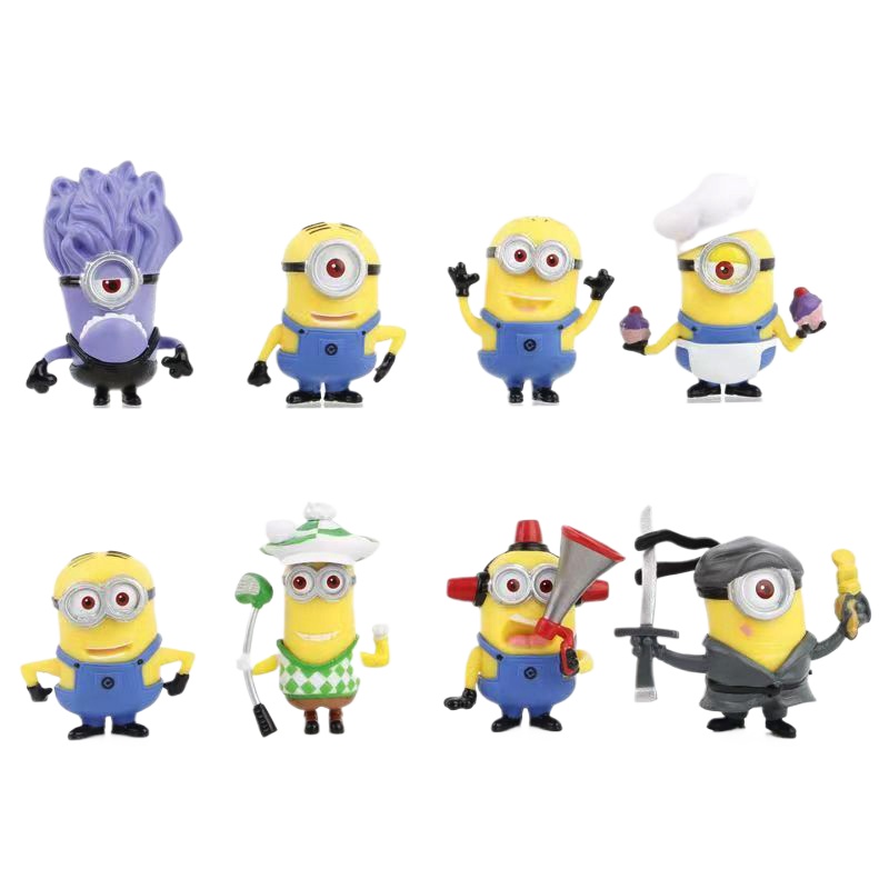 8 Buah/1Set 52TOYS Minion Kart - Car Accessories Walmart ulasan dan harga