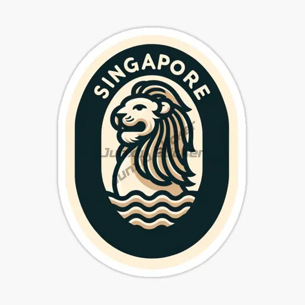 Singapura SG Bendera Peta Merl - Car Accessories Singapore ulasan dan harga