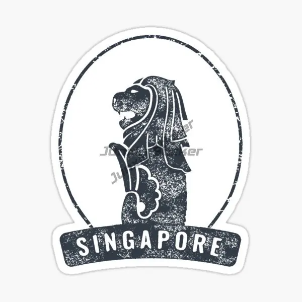 Singapura SG Bendera Peta Merl - Car Accessories Singapore ulasan dan harga