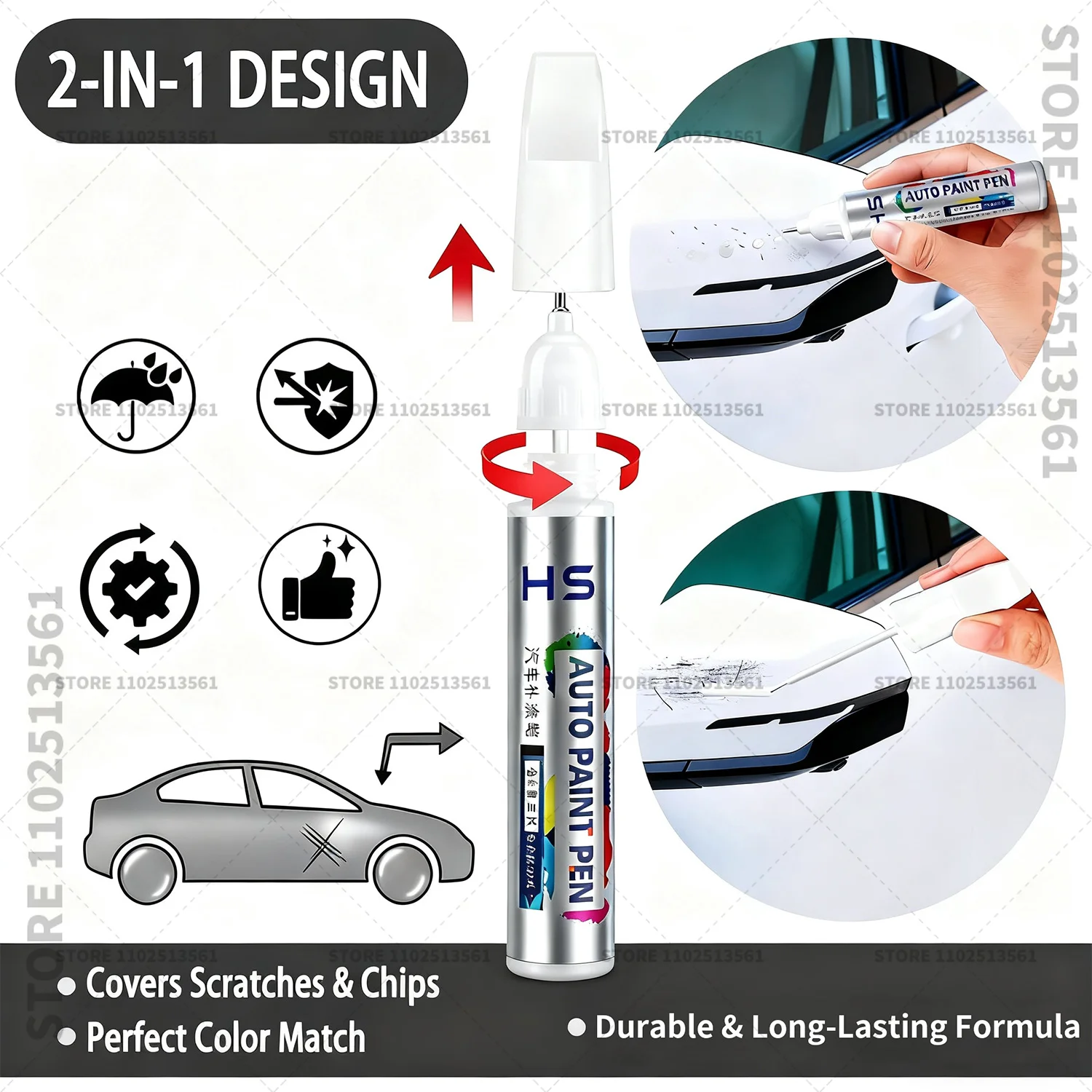 Pena Perbaikan Cat Mobil Untuk - Car Scratch Remover Pen ulasan dan harga
