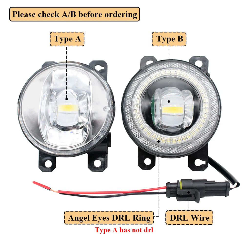 Lampu Kabut LED Angel Eye DRL  - Car Accessories Xcent ulasan dan harga