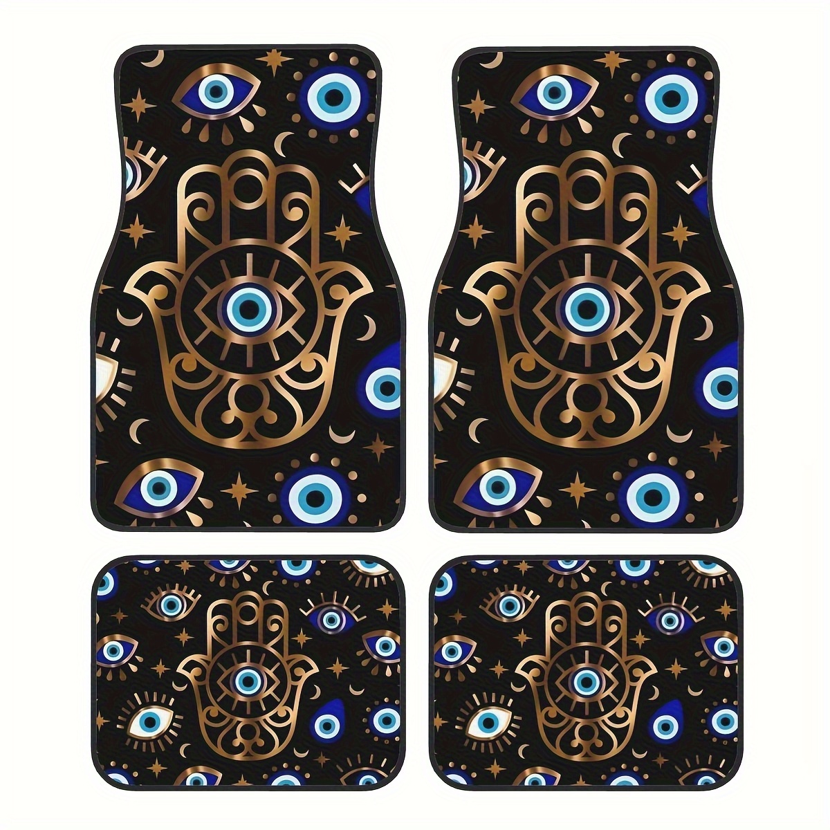 4pcs Set Karpet Mobil Motif Ma - Car Accessories Evil Eye ulasan dan harga