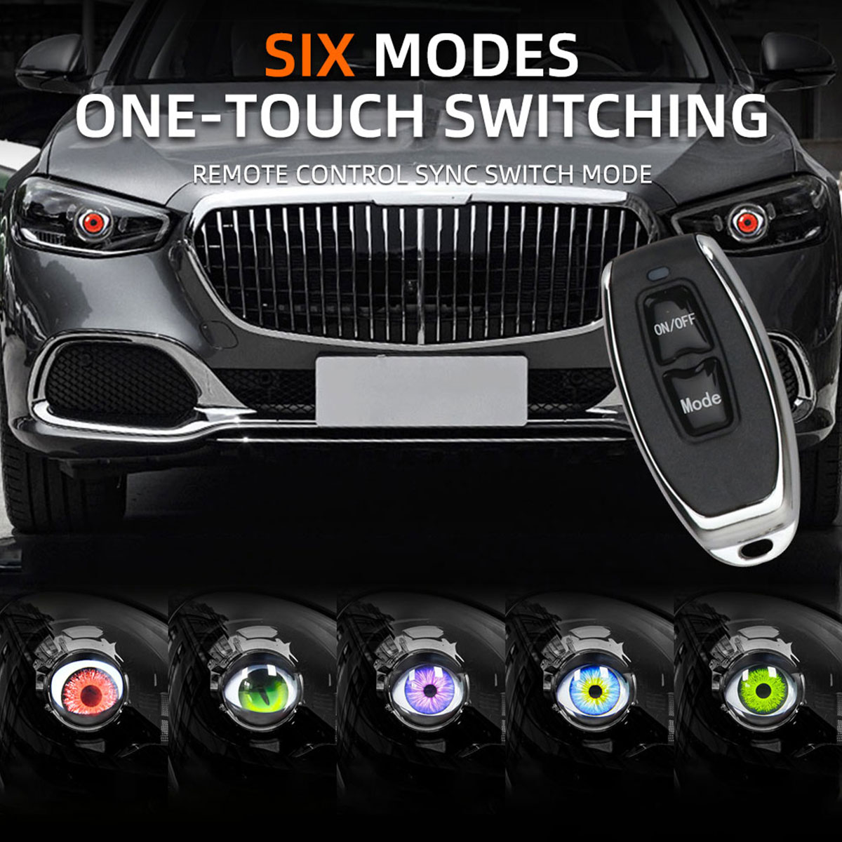 Lensa mata setan LED mobil 3 i - Car Accessories Evil Eye ulasan dan harga